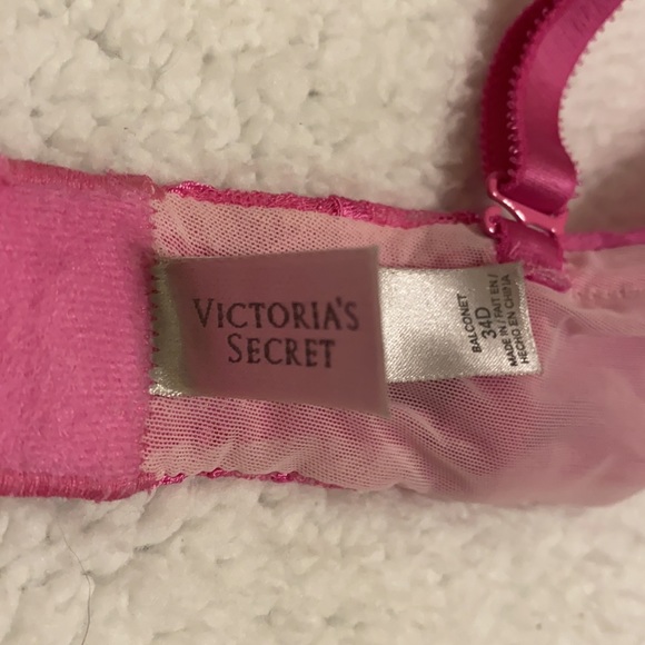 Victoria’s Secret pink lace balconet bra 34D - Picture 9 of 11